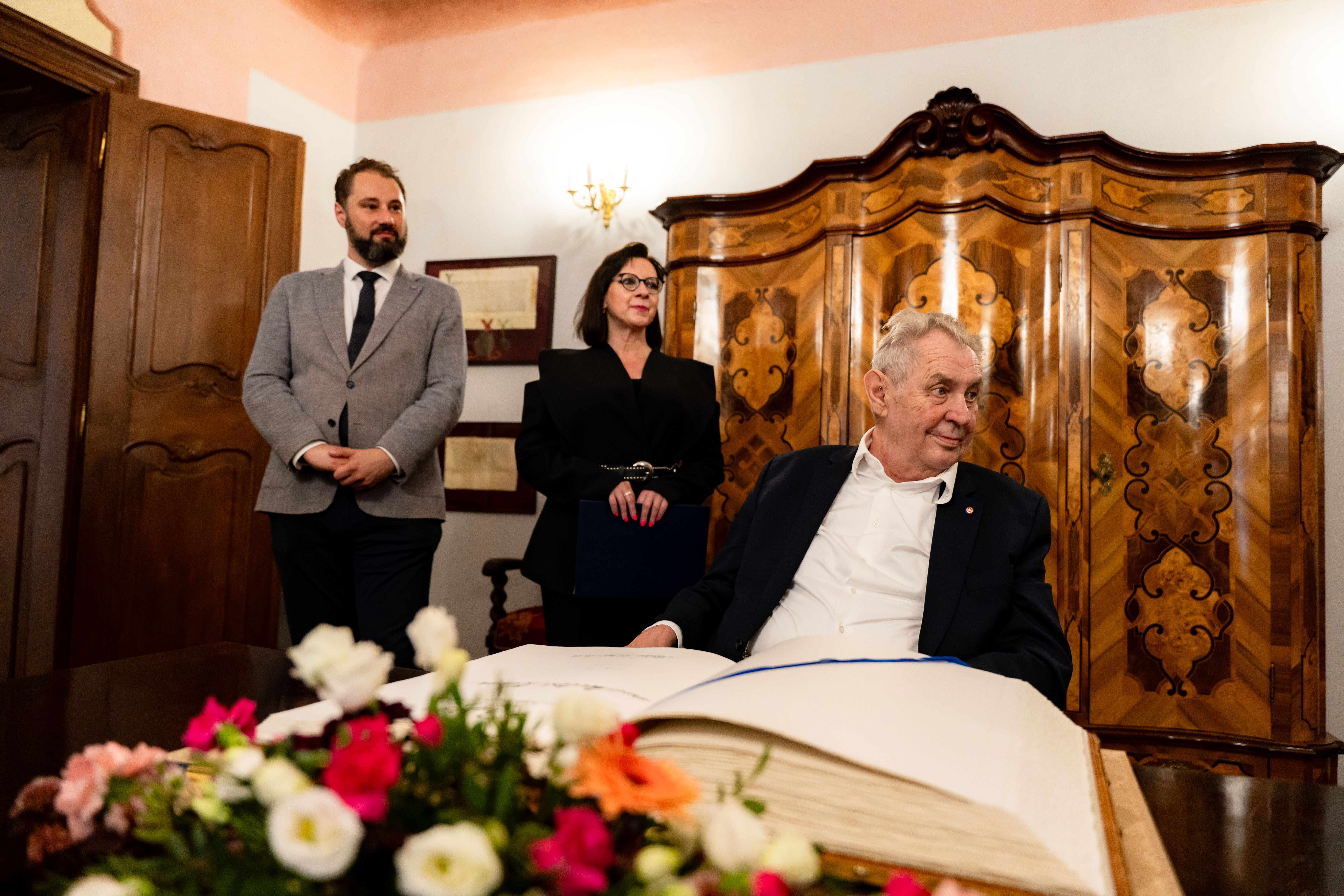 Prezident ZEMAN V Kosiciach so Schusterom -1-82